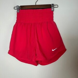 Nike Dri Fit Women's Running Shorts Bright Pink Elastic Waist XS